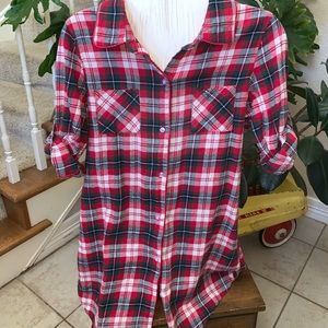 Flannel night gown with stockings